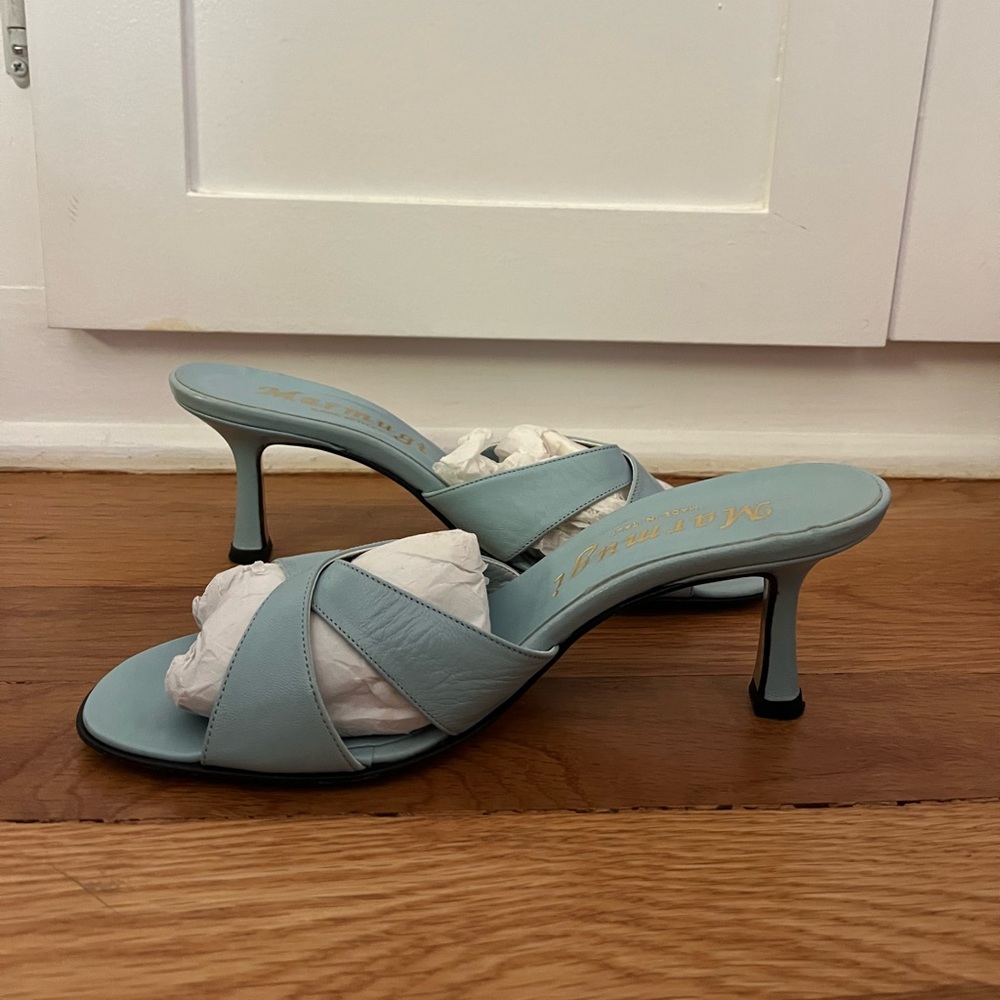 Marmugi Tiffany Blue Kitten Heels